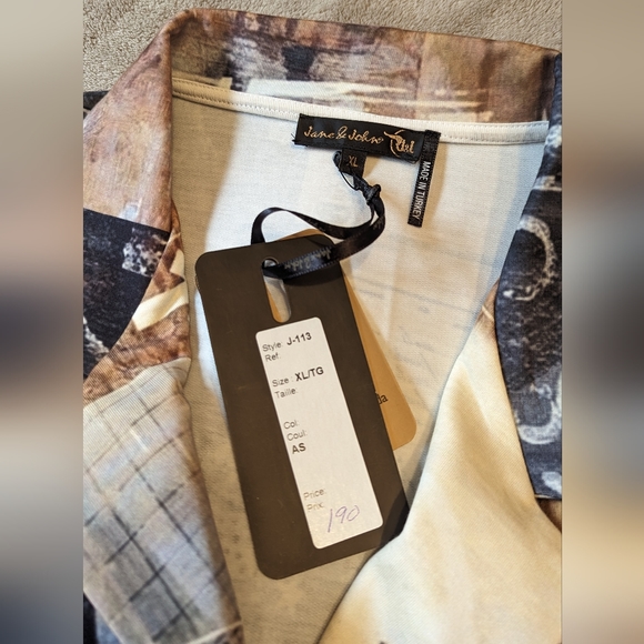 Jane & John Street printed blazer XL - Picture 2 of 6